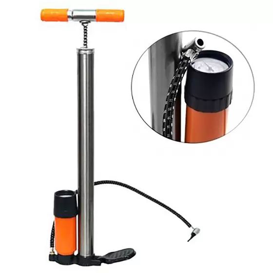 BOMBA DE BICICLETA C/MANO PUNHO METAL EMB (PE PRETO) 59CM - BESTFER