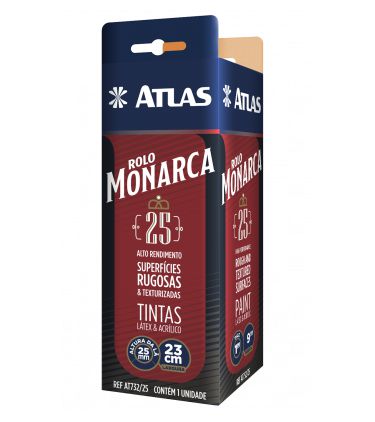 ROLO DE PINTURA MONARCA LA SINTETICA 25MM 23CM - ATLAS