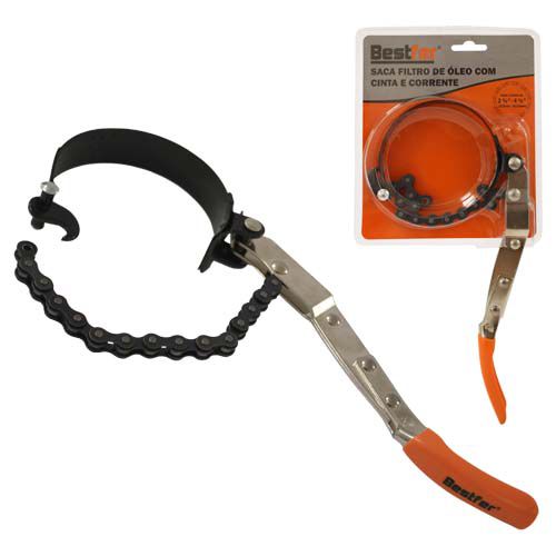 SACA FILTRO DE OLEO C/CINTA E CORRENTE 69,9MM ATE 114,3MM - BESTFER