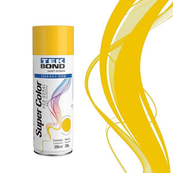 TINTA SPRAY USO GERAL AMARELO 350ML TEKBOND