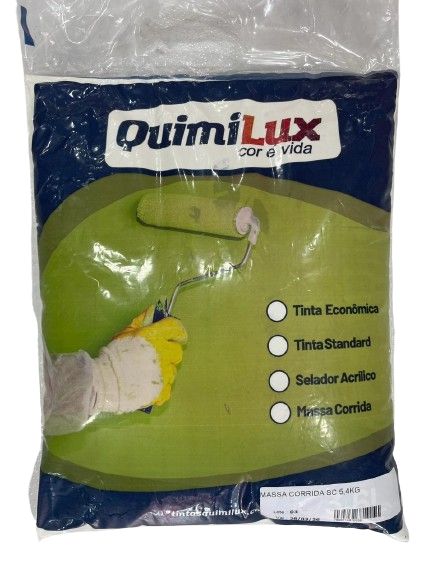 MASSA CORRIDA 5,4KG SACO - QUIMILUX