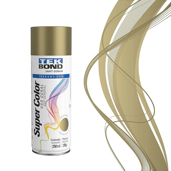 TINTA SPRAY USO GERAL DOURADO 350ML TEKBOND