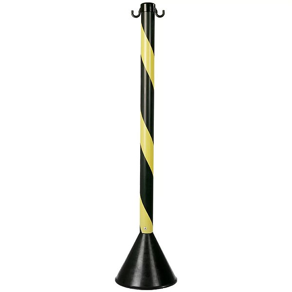 PEDESTAL ZEBRADO PRETO/AMARELO - PLASTCOR