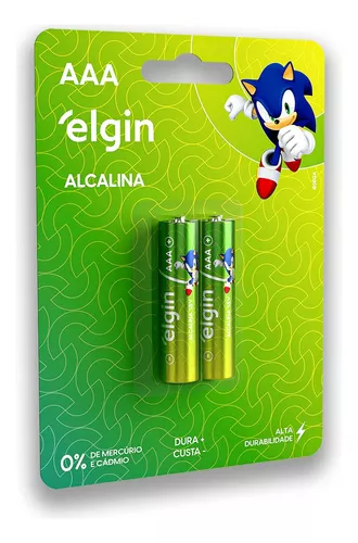PILHA ALCALINA PALITO AAA C/02 -  ELGIN