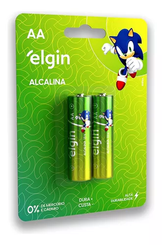 PILHA ALCALINA PEQUENO AA C/02 -  ELGIN