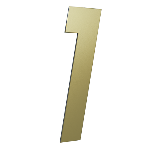 NUMERO 130MM OURO ESCOVADO - 1 - METALMIDIA
