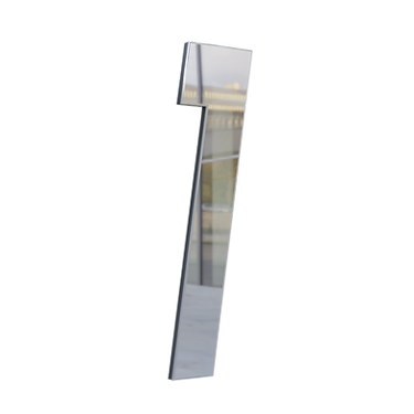 NUMERO 130MM PRATA ESPELHADO -1 - METALMIDIA