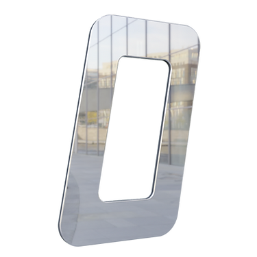 NUMERO 130MM PRATA ESPELHADO - 0 - METALMIDIA