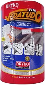 FITA ASFALTICA 20CMX10MT VEDATUDO ALUMINIO - DRYKO