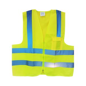 COLETE REFLETIVO AMARELO XG COM BOLSO -  PLASTCOR