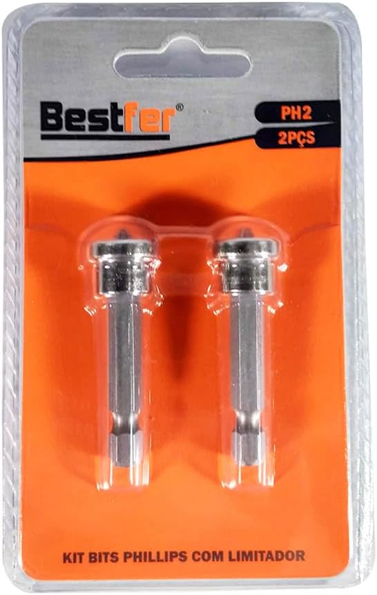 KIT BITS PHILIPS COM LIMITADOR - PH2X50MM - 02PCS - BESTFER