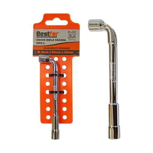 CHAVE BIELA VAZADA TIPO L 8MM - BESTFER