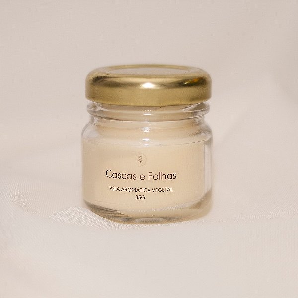 Mini Vela Aromática Cascas e Folhas