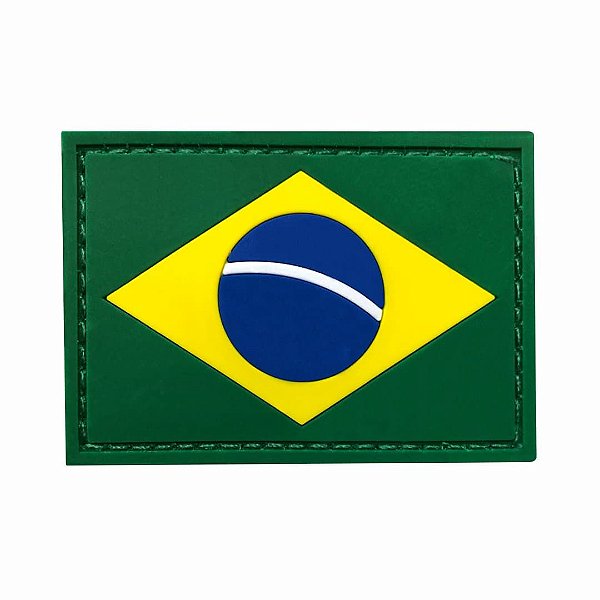 Patch Bandeira do Brasil Estilizada Rapina Militar