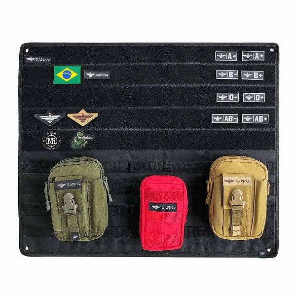 Painel Expositor Modular Rapina Militar - Preto