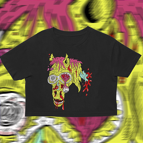 Cropped Zombie Horse oversized