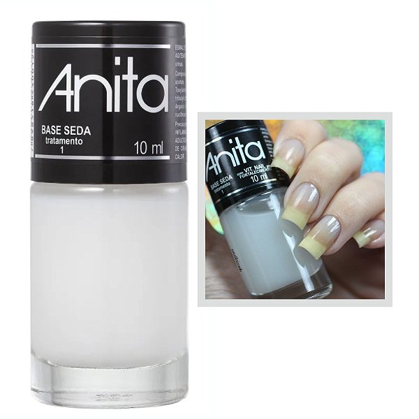 Esmalte Base Seda Transparente Longa Duração Anita 10ml