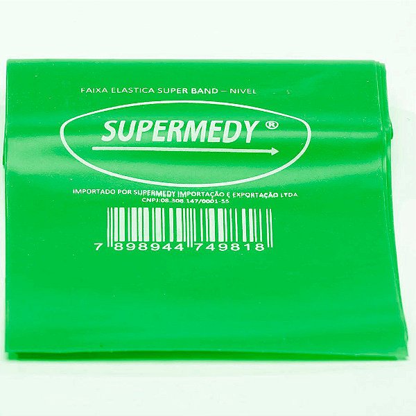Faixa Elástica de Resistência Super Forte Verde Superband