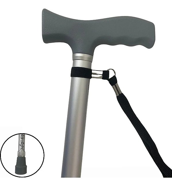 Bengala Tipo T Regulável Alumínio Hidrolight