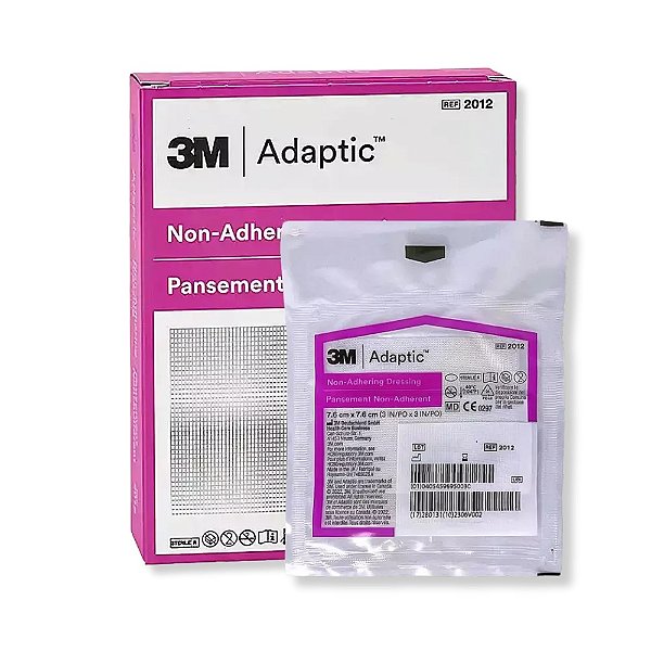 Curativo ADaptic 3M Rayon Com Petrolato 7,6x20,30cm