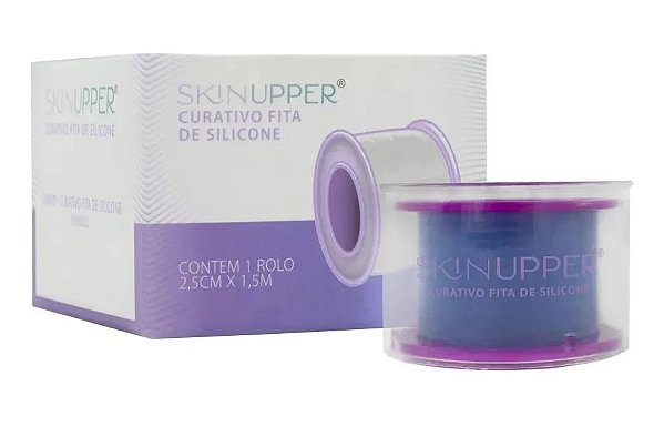 Fita de Silicone Cicatrizes e Queloides Transparente 2,5cmx1,5m Skinupper