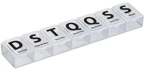 Organizador Porta Comprimidos Semanal Modelo Grande Supermedy