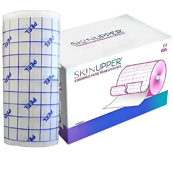 Curativo Filme Transparente Rolo 10cm x 10m Skinupper