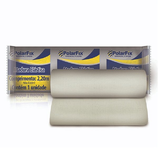 Kit 12 Unidades Atadura Elástica Não Estéril Polarfix 12cm X 2.2m