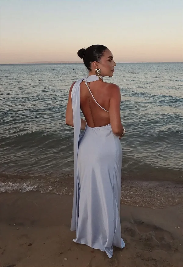 Vestido Martina azul claro