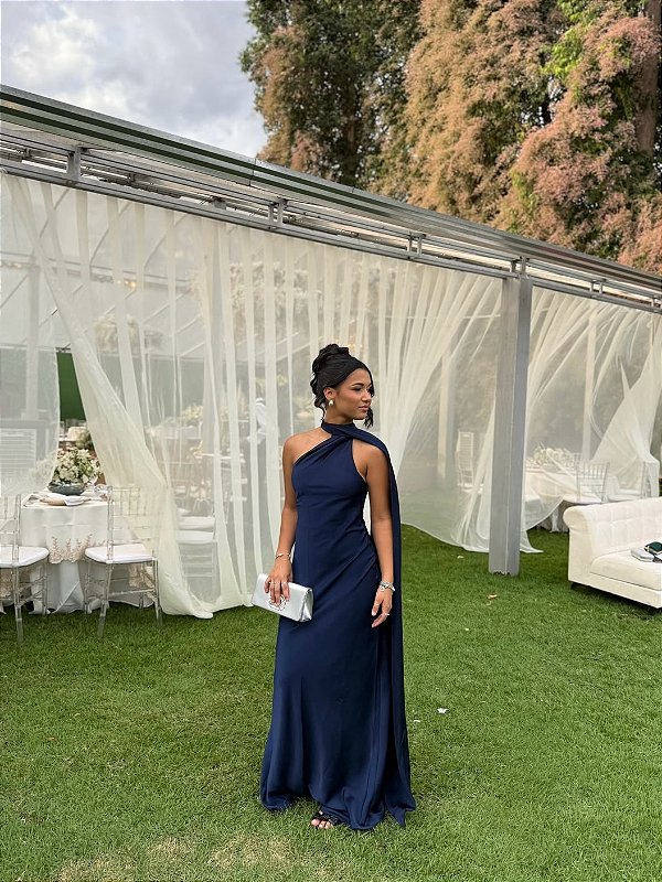 Vestido Martina Azul Marinho