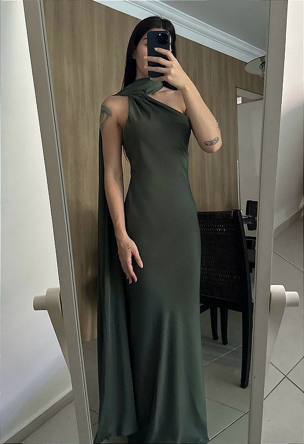 Vestido Martina Verde Escuro