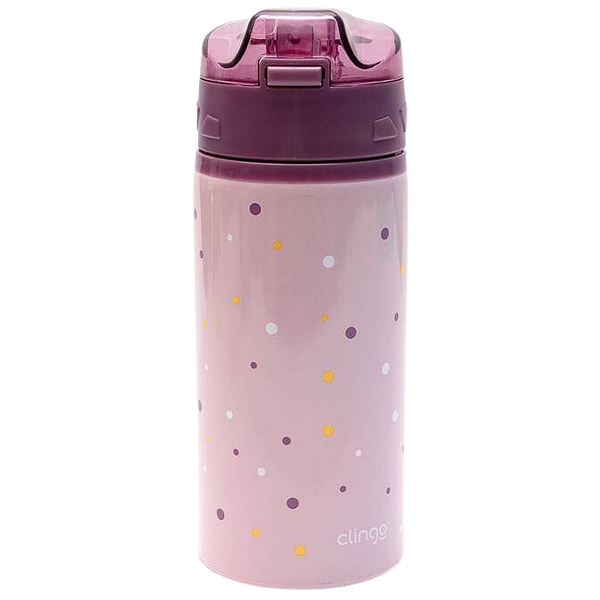Garrafa Térmica Clingo Infantil 580 Ml Garrafinha Bebê Fresh Rosa