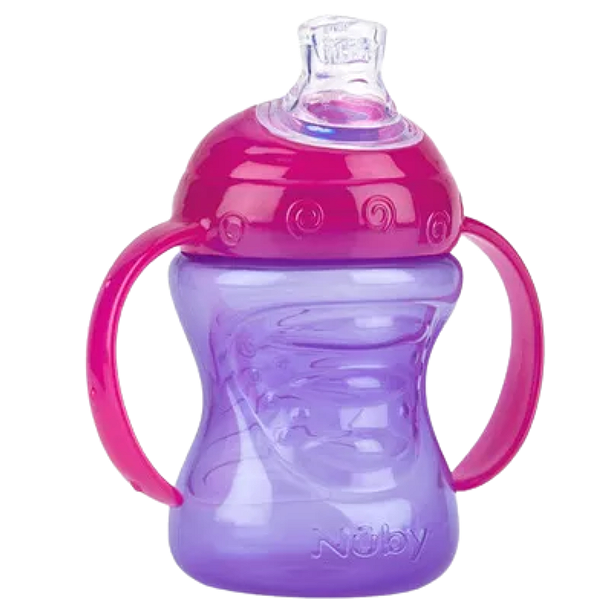 Copo Transição com Alça Bico Silicone Antivazamento 240ml