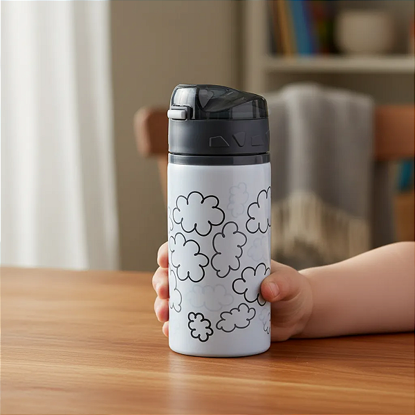 Garrafa de Alumínio Infantil Azul 580ml