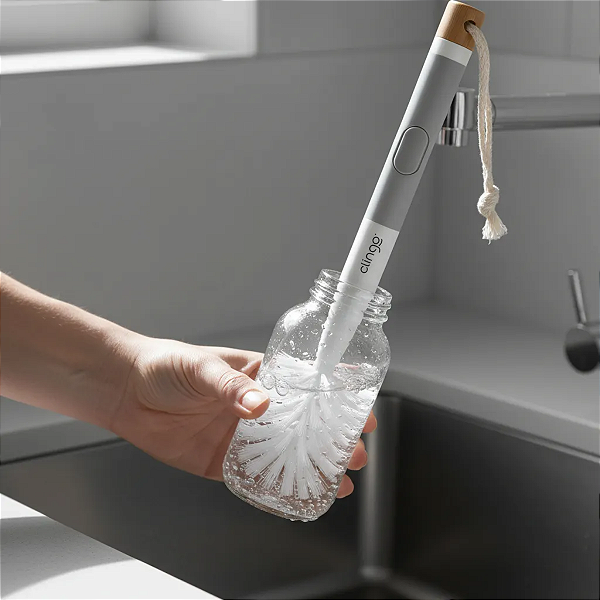 Escova de Mamadeira Copos e Garrafas com Dispenser para Sabão