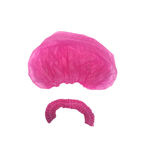 Touca Descartável Pink 20GR REALDESC C Elástico Duplo 100 UN