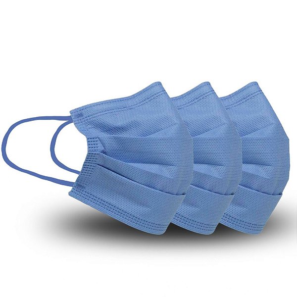 Máscara Descartável Azul Royal REALDESC 100 UN