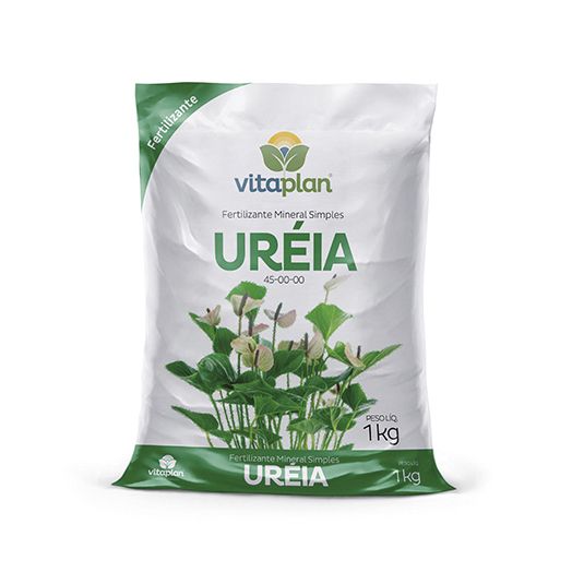 Fertilizante Mineral Uréia 45-00-00 Vitaplan 1kg Em Saco