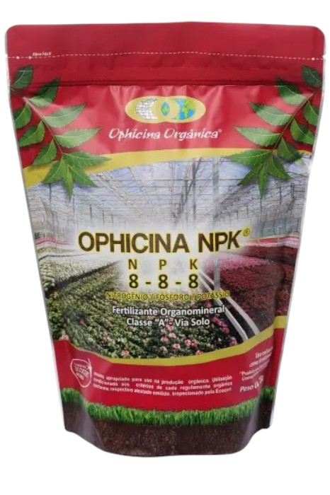 Fertilizante (8-8-8) Adubo Orgânico - Macro Nutriente Npk Ca S 1kg