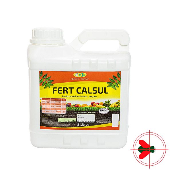 Fertilizante Calsul Calda Sulfocálcica Mineral Misto 5 Lt