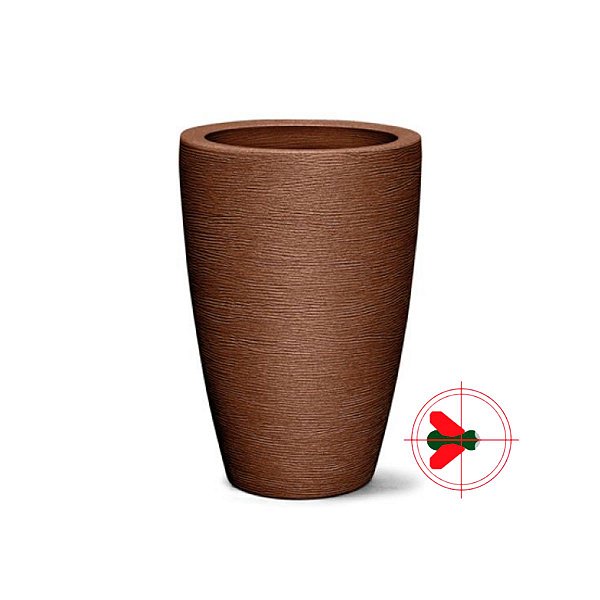 Vaso Grafiato Cônico Nº 48  - Ferrugem