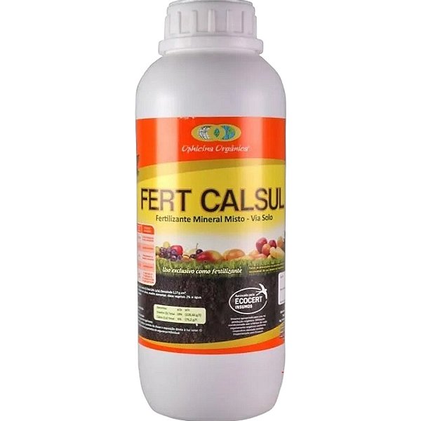 Fertilizante Calsul Calda Sulfocálcica Mineral Misto 1 Lt