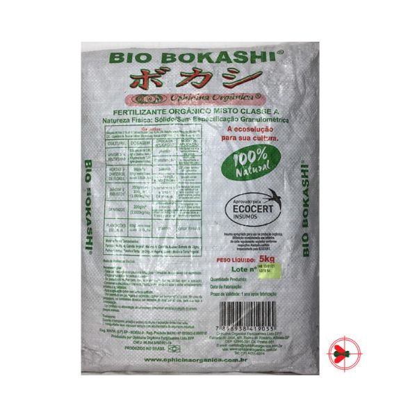 Fertilizante Orgânico Composto Bio Bokashi Farelado 5kg