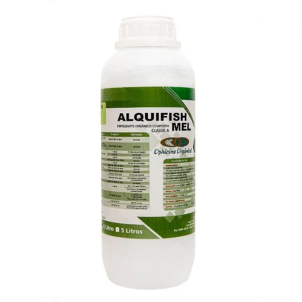 Fertilizante Orgânico Composto Alquifish Mel 1 Litro