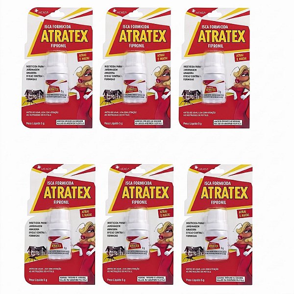 Kit Com 6 Atratex Isca Para Formiga Doceira Vermelha