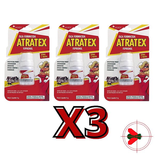 Kit Com 3 Atratex Isca Para Formiga Doceira Vermelha