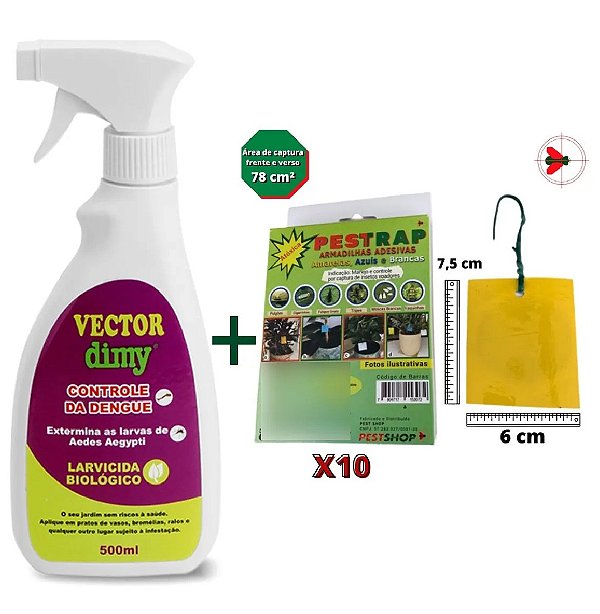 Kit Anti Fungus Gnats Vector Dimy + Placa Adesiva Pq Pestrap