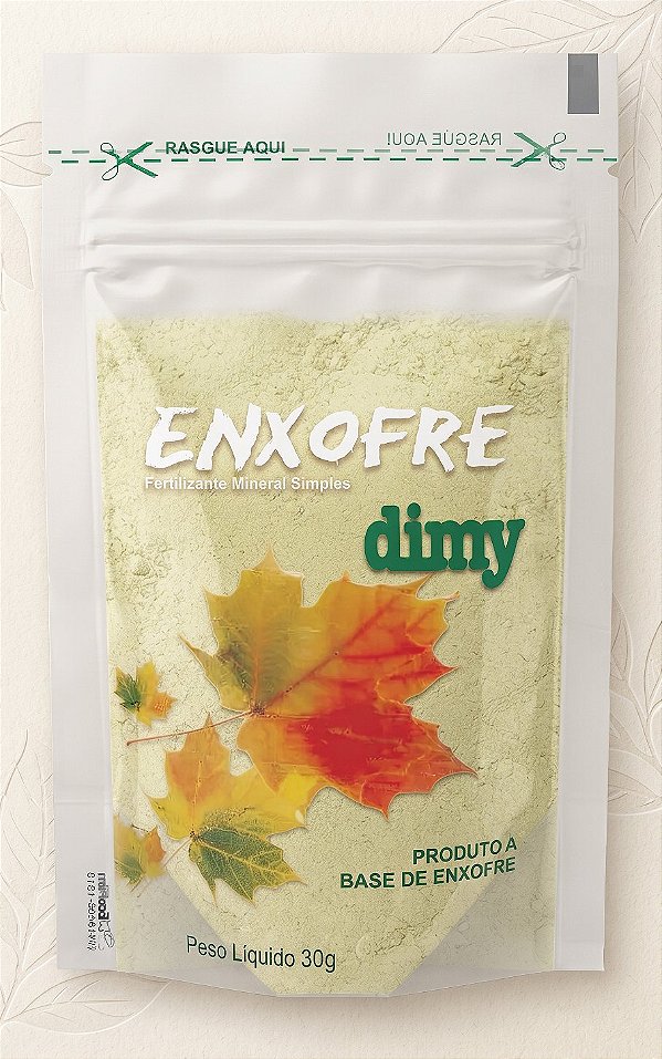 Fertilizante Mineral Simples Enxofre Dimy 30g