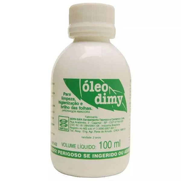 Óleo Vegetal Dimy Para Limpeza E Brilho Das Folhas 100ml