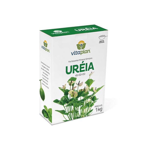 Fertilizante Mineral Simples Uréia 45-00-00 Vitaplan 1kg Caixa